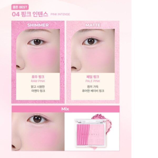 WAKEMAKE Sheer Layering Dual Blusher Bursh Set [#2 Colors] - Image 6