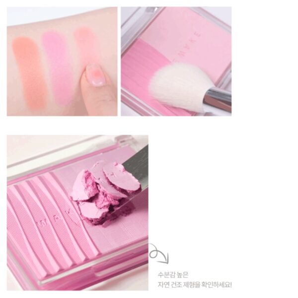 WAKEMAKE Sheer Layering Dual Blusher Bursh Set [#2 Colors] - Image 9