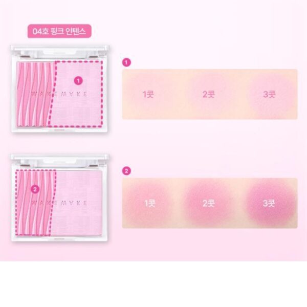 WAKEMAKE Sheer Layering Dual Blusher Bursh Set [#2 Colors] - Image 10