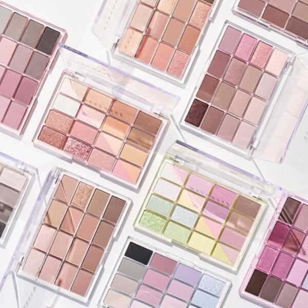 WAKEMAKE Soft Blurring Eye Palette Set [#18 Peach Crush] - Image 2