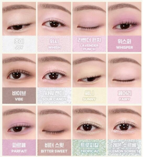 WAKEMAKE Soft Blurring Eye Palette Set [#18 Peach Crush] - Image 4