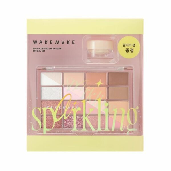 WAKEMAKE Soft Blurring Eye Palette Set [#18 Peach Crush]