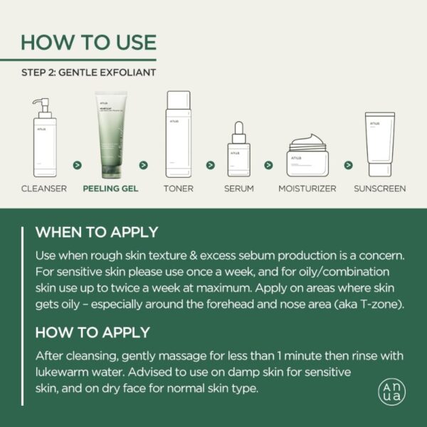 Anua Heartleaf LHA Moisture Peeling Gel - Image 4