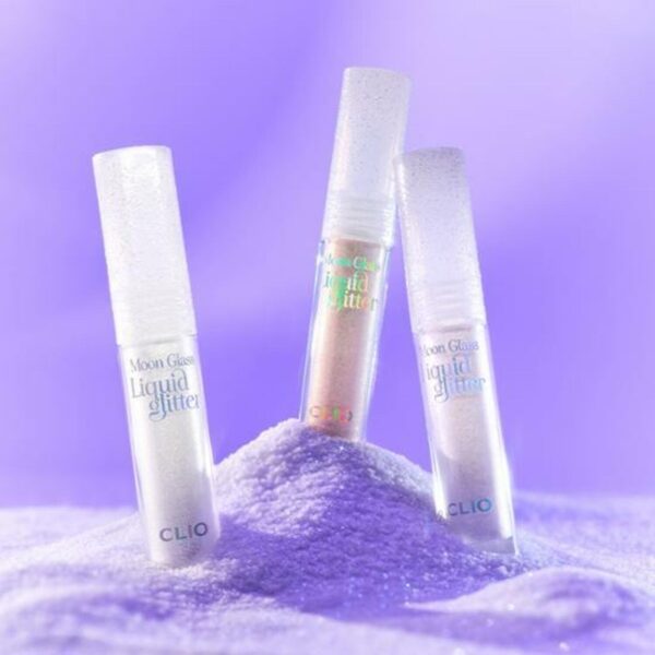 Clio Moon Glass Liquid Glitter [#3 Colors](+lip & eye remover 31ml) - Image 2