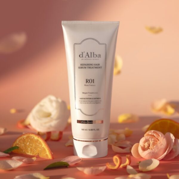 d'Alba Professional Reparing Hair Serum Treatment #R01 Rose Freesia