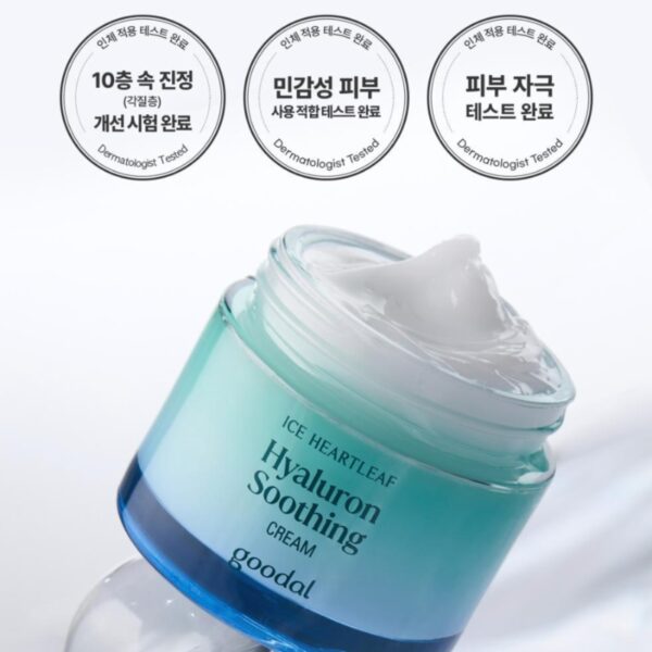 Goodal Heartleaf Hyaluron Soothing Cream 150mL Refill Set - Image 6