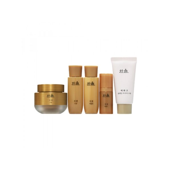 Hanyul Geuk Jin cream 50ml special anti aging wrinkle Elastic set (+Gift Bag) - Image 2
