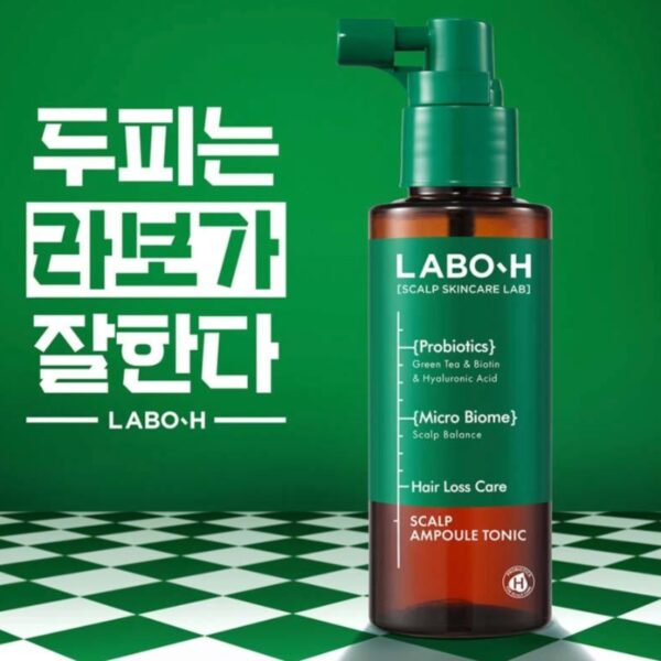 LABO-H Scalp Strengthening Ampoule Tonic for Hair Loss Relief 100ml + Refill 100ml - Image 2
