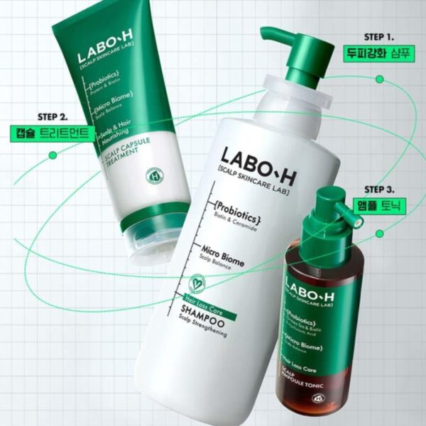 LABO-H Scalp Strengthening Ampoule Tonic for Hair Loss Relief 100ml + Refill 100ml - Image 7