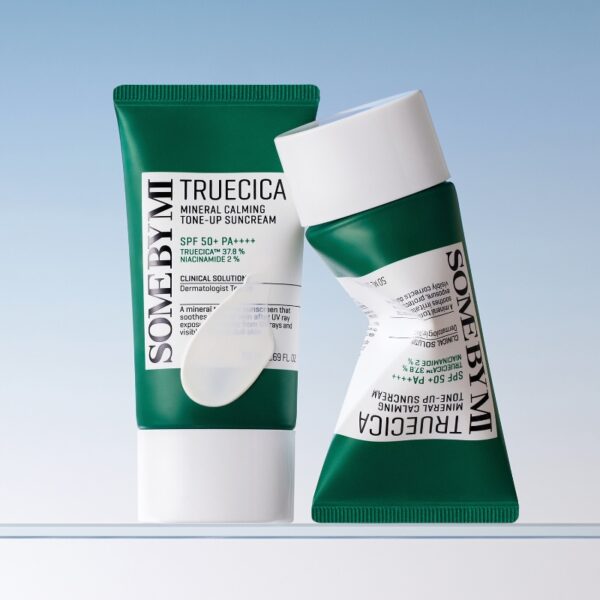 SOME BY MI NEW💖 Truecica Mineral Calming Tone-Up Suncream SPF50+ PA++++ Broad Spectrum - Image 3