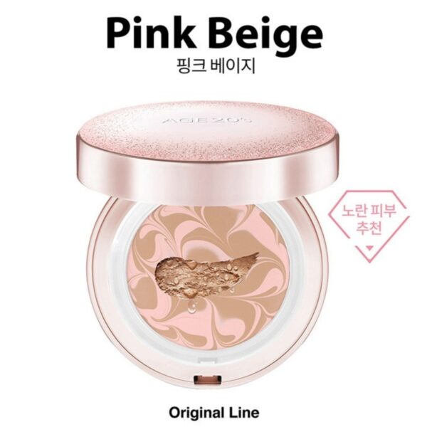 AGE 20's Essence Cover Fact Sparkle Case Cushion SPF 50+PA+++ Set [#2 Colors] (+Refill+ Ampoule) - Image 4