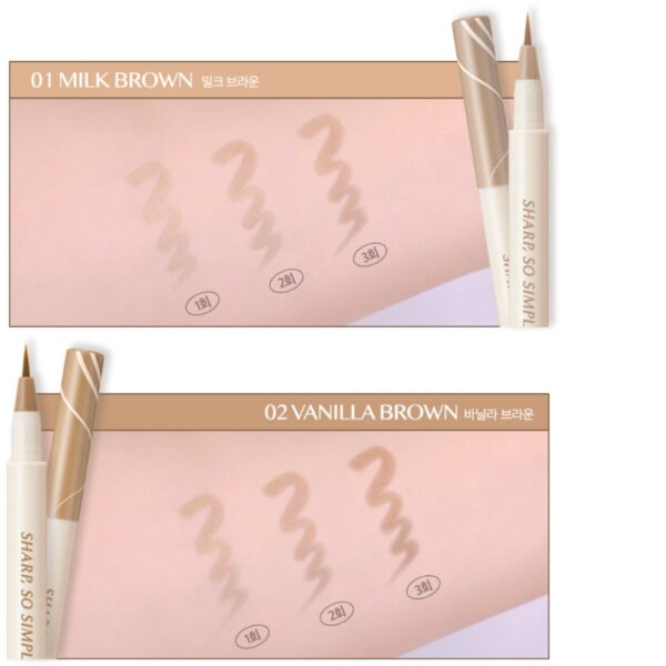 CLIO Sharp, So Simple Shade Brush Liner [#3 Colors] - Image 8