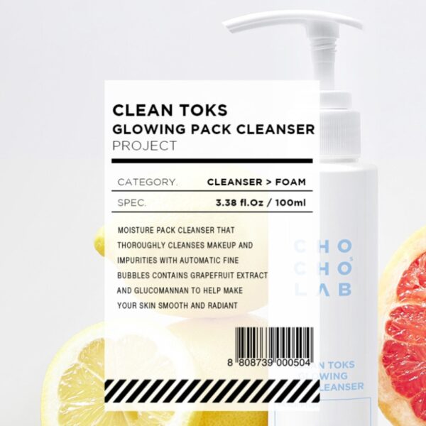 CHOCHOSLAB Clean Toks Glowing Pack Cleanser 100ml - Image 5