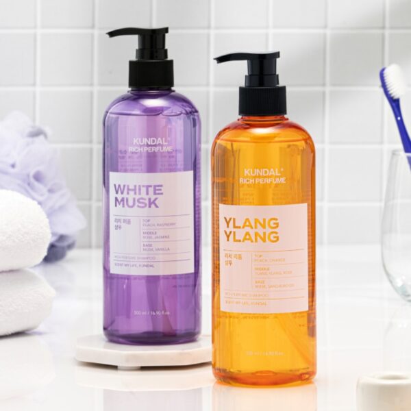 KUNDAL Rich Perfume Shampoo 500ml [#White musk] - Image 2