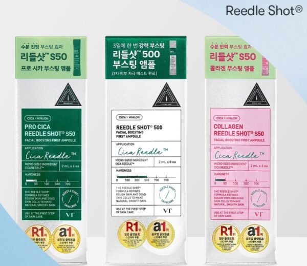 VT Reedle Shot 500 Facial Boosting First Ampoule 2ml x 8pcs - Image 12