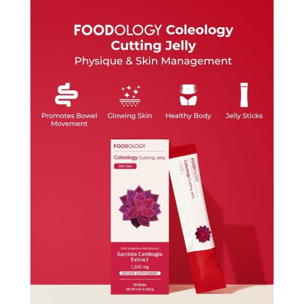 FOODOLOGY Coleology Cutting Jelly 10 Sticks Set (+Cutting Jelly 2 Sticks+Apple Cider Vinegar Crispy Peach 3 Sticks) - Image 2