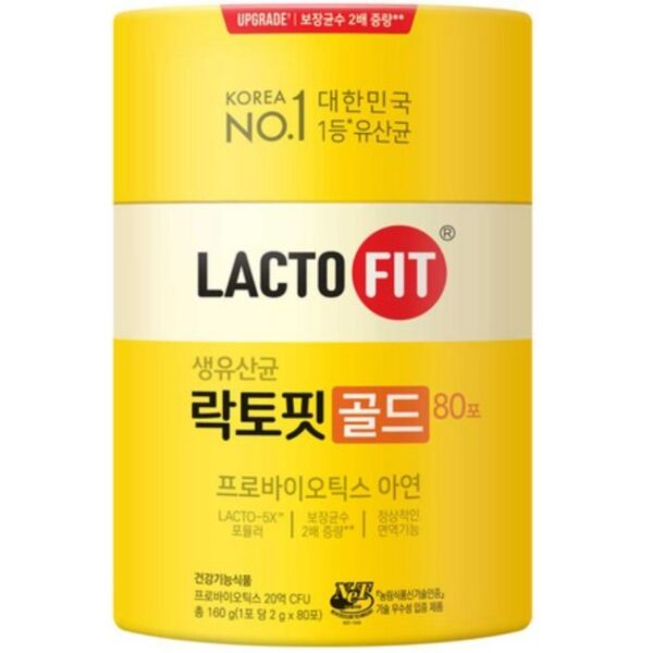 LACTO-FIT Probiotics Gold Lacto-5X Formula [80 STICKS]