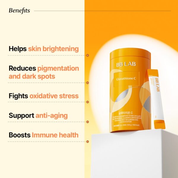 BB LAB Glutachione C With Vitamin C+ Collagen [#30 Sticks] - Image 4