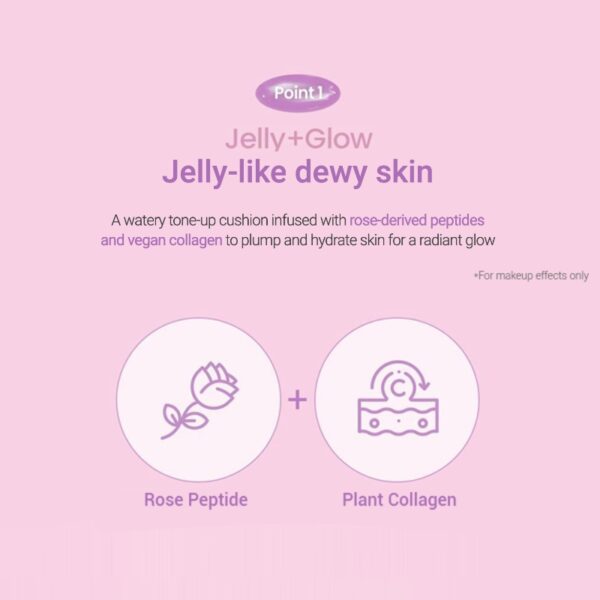 Espoir Dewlike Jello Tone up Cushion SPF50+ PA+++ [#3 Colors] - Image 3