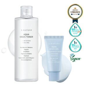 S.NATURE Aqua Oasis Toner 300mL Special Set (+gel Cream 30mL)