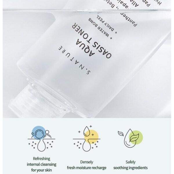 S.NATURE Aqua Oasis Toner 300mL Special Set (+gel Cream 30mL) - Image 3