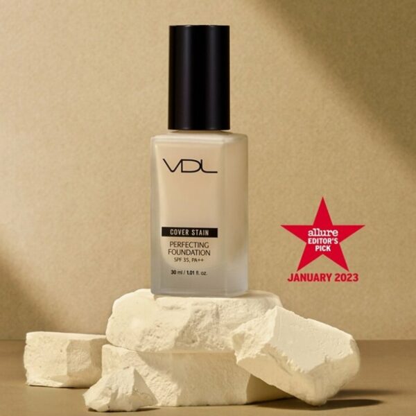 VDL Cover Stain Perfecting Foundation Set (+handy foundation +puff) - Image 2
