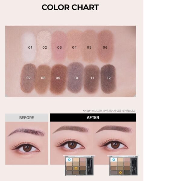 WAKEMAKE Soft Drawing Brow Palette (+conceal pot) - Image 9