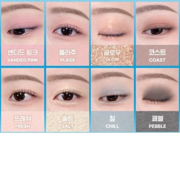 WAKEMAKE Soft Blurring Eye Palette [#19 BLUE SAND BLURRING] - Image 3
