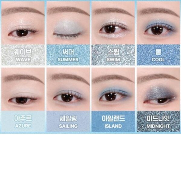 WAKEMAKE Soft Blurring Eye Palette [#19 BLUE SAND BLURRING] - Image 4