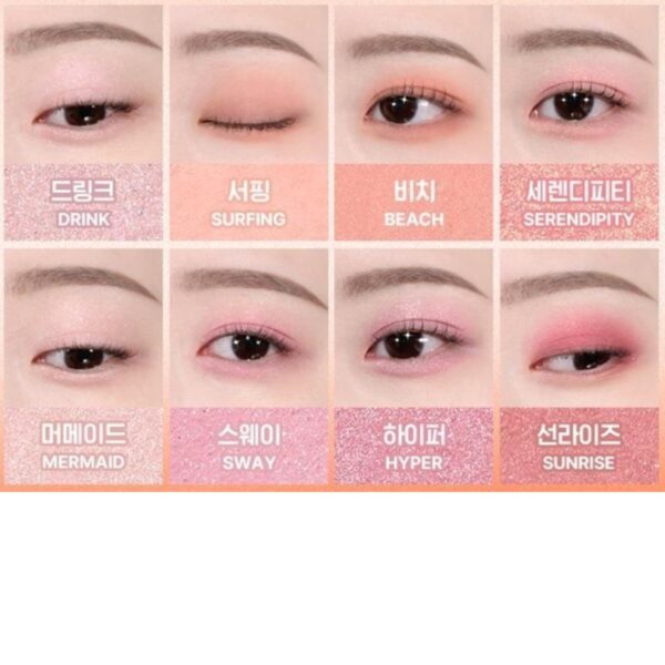 WAKEMAKE Soft Blurring Eye Palette [#19 BLUE SAND BLURRING] - Image 9