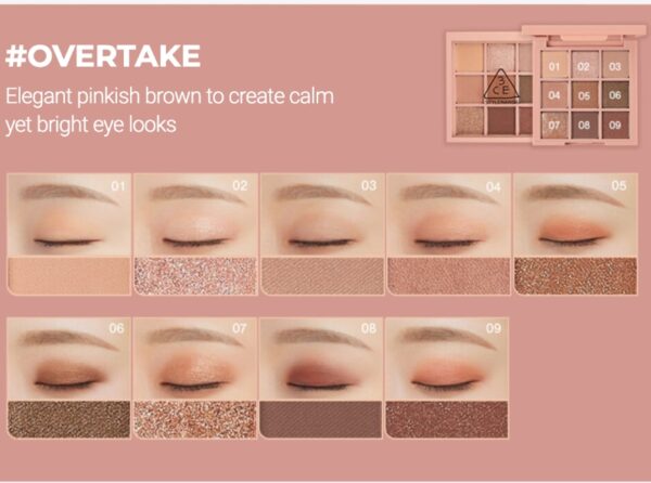 3CE Multi Eye Color Palette + Dual Eye Brush Set [#2 Colors] - Image 10