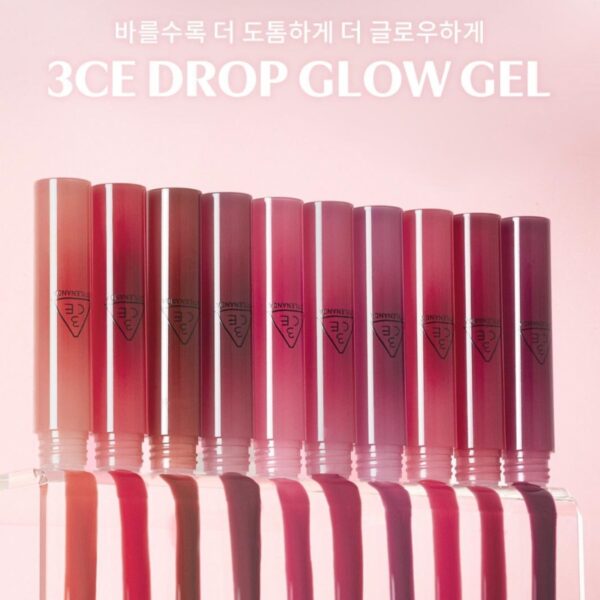 3CE Drop Glow Gel [#2 Colors] (+ Heart SmartTok) - Image 7