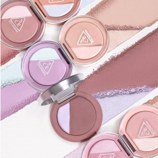 3CE Glow Blushlighter Dual Brush Set [#2 Colors] - Image 4