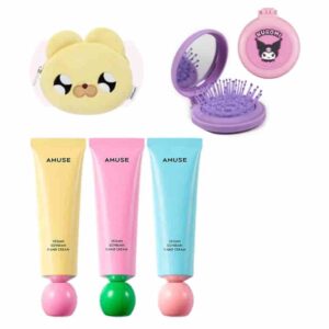AMUSE Vegan Soybean Handcream [#Energy] (+Kuromi MIRROR BRUSH+Pouch)