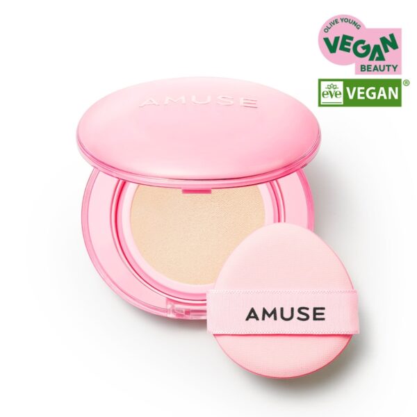 AMUSE Dew Power Vegan Cushion SPF50+ PA++++ [#2 Colors] - Image 4