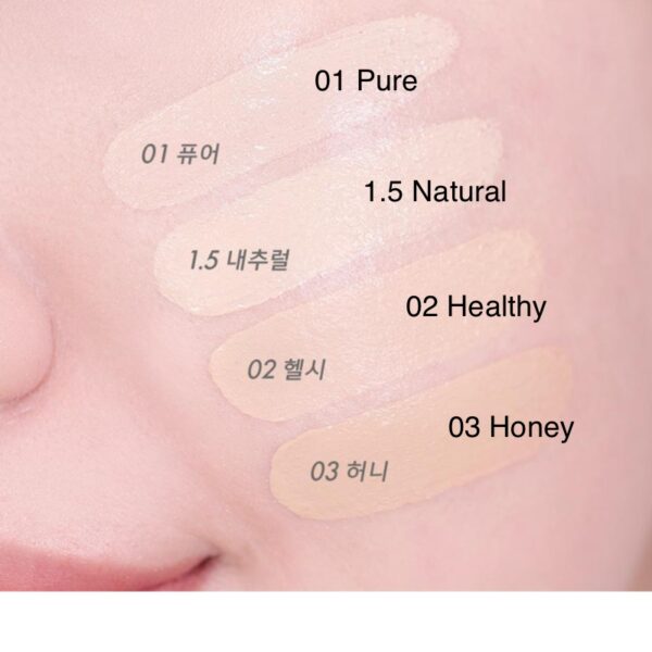 AMUSE Dew Power Vegan Cushion SPF50+ PA++++ [#2 Colors] - Image 8