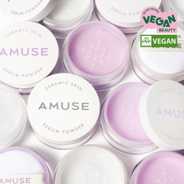 AMUSE Ceramic Skin Sebum Powder [#2 Colors] - Image 2