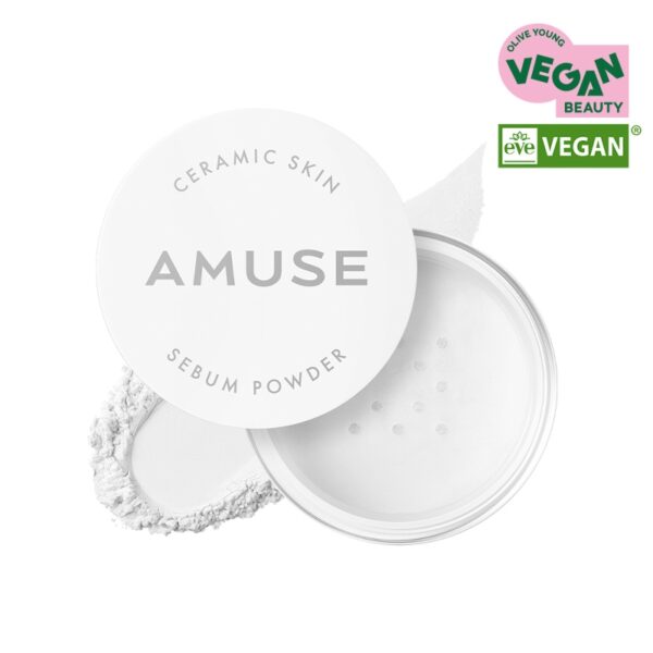 AMUSE Ceramic Skin Sebum Powder [#2 Colors] - Image 4