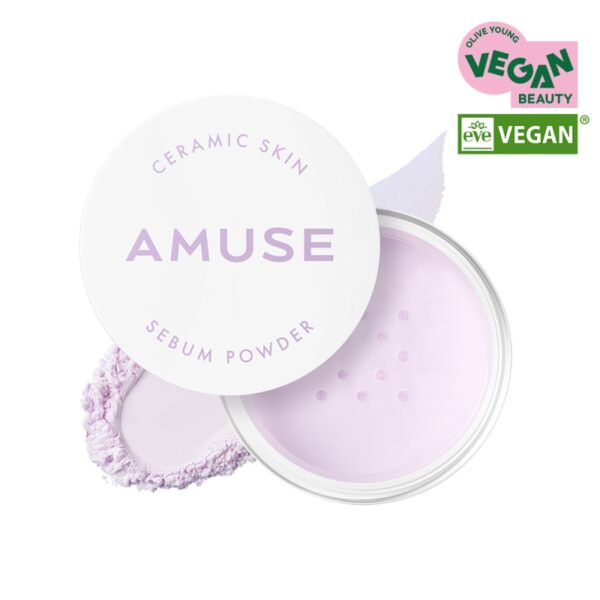 AMUSE Ceramic Skin Sebum Powder [#2 Colors] - Image 5