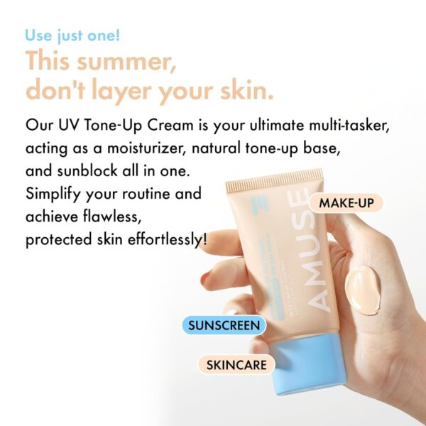 AMUSE Beige Tone-Up 365 Vegan Sunscreen 40mL+10ml - Image 4