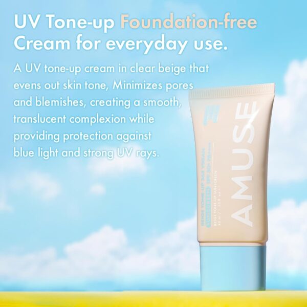 AMUSE Beige Tone-Up 365 Vegan Sunscreen 40mL+10ml - Image 6