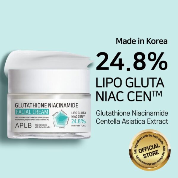 APLB Glutathione Niacinamide Facial Cream 55ml - Image 2
