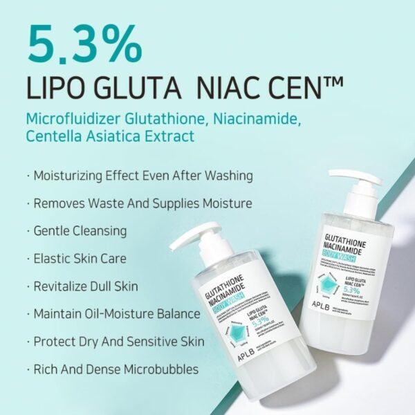 APLB Glutathione Niacinamide Body Wash 300mL - Image 3