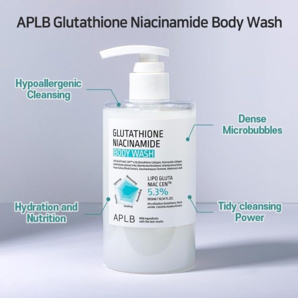 APLB Glutathione Niacinamide Body Wash 300mL - Image 6