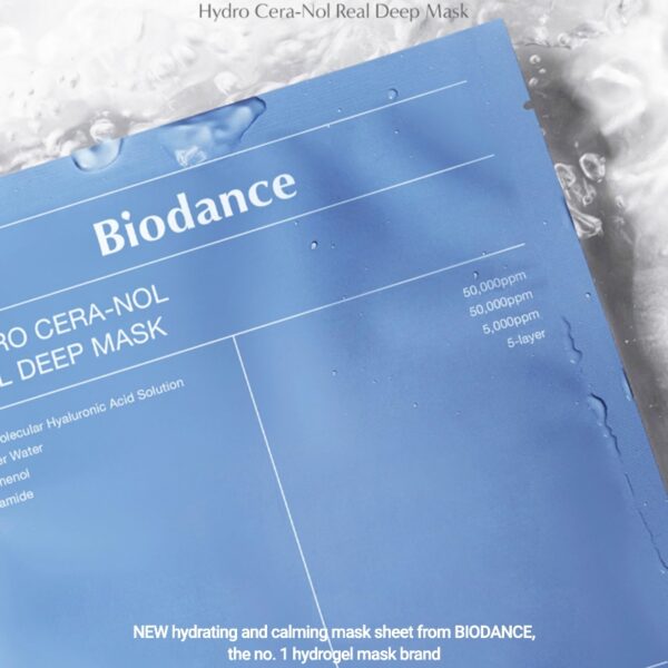 BIODANCE Hydro Cera-nol Real Deep Mask Set [8 Masks](+Gel Toner 10Pads) - Image 3