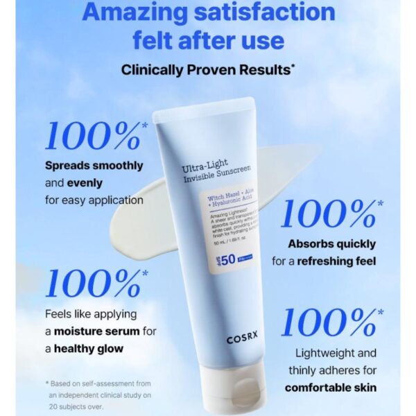 COSRX Ultra-Light Invisible Sunscreen 50ml double set - Image 2