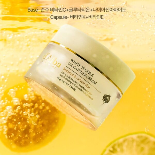 NEW💖 d'Alba White Truffle Oil Capsule Cream 55g (+Cleanser 3 kit +Double Serum & Cream mini) - Image 3