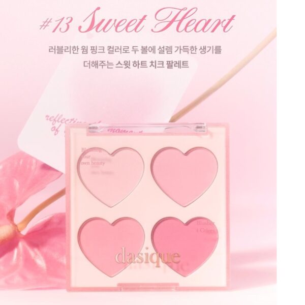 DASIQUE Blending Mood Cheek [#13 Sweet Heart] (+ mini glowy) - Image 3