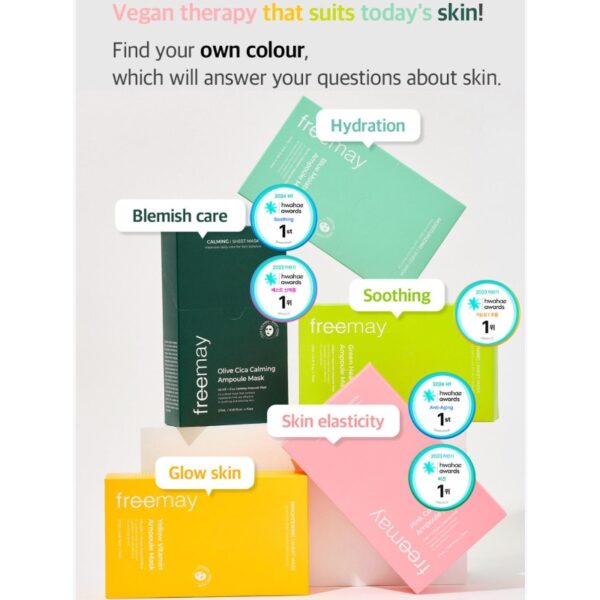 freemay Pink Collagen Ampoule Mask Sheet  [#10Masks] - Image 5