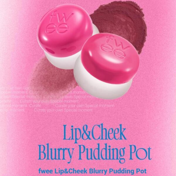 NEW💖 fwee Lip & Cheek Blurry Pudding Pot (+ Pendant Keyring) [#2 Colors] - Image 3